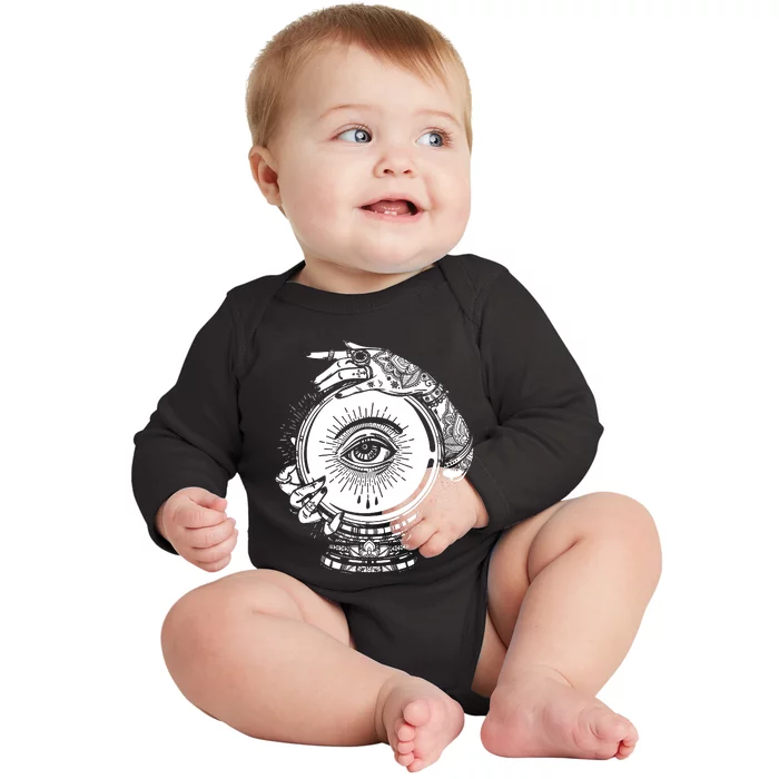 Psychic Crystal Ball Baby Long Sleeve Bodysuit