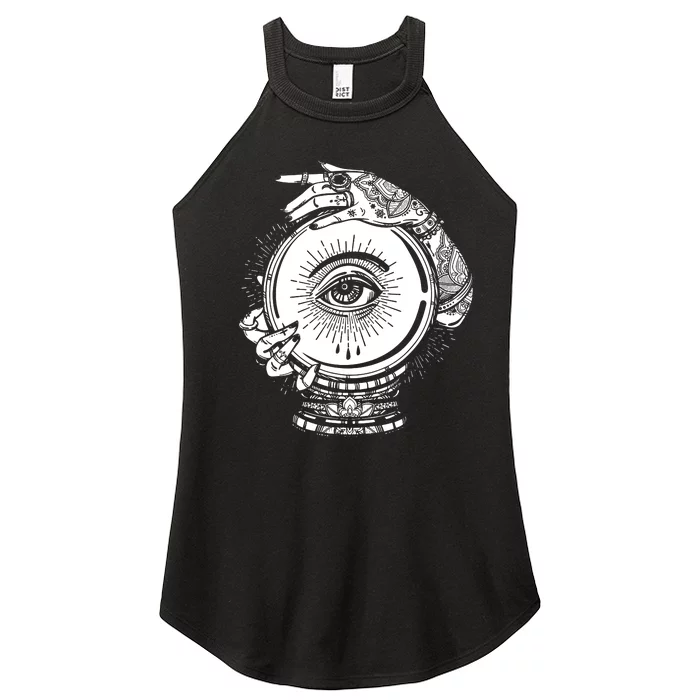 Psychic Crystal Ball Women’s Perfect Tri Rocker Tank