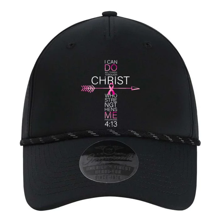 Pink Christian Breast Cancer Cross Religious Bible Verse Performance The Dyno Cap