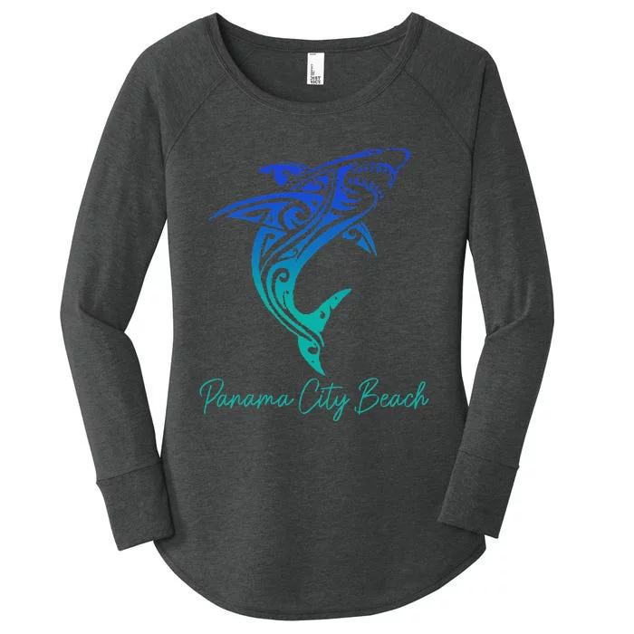 Panama City Beach FL Shark Scuba Diving Surfer Florida Surf Women's Perfect Tri Tunic Long Sleeve Shirt