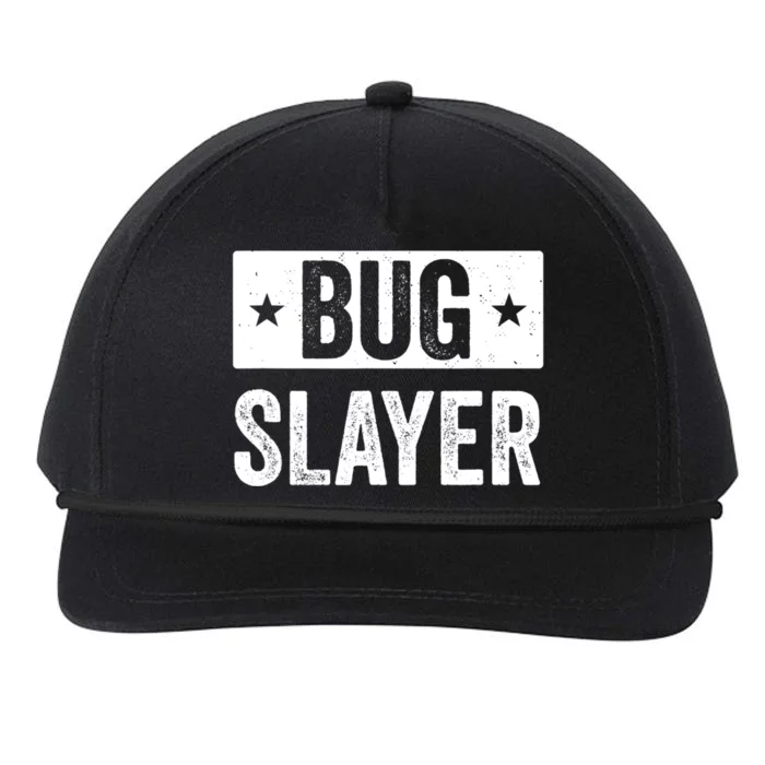 Pest Control Bug Exterminator Bug Slayer Funny Snapback Five-Panel Rope Hat