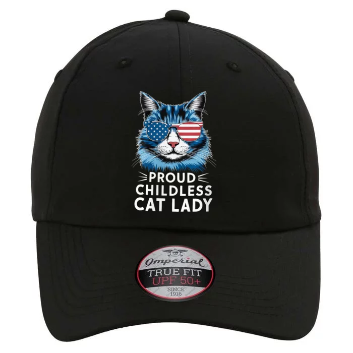 Proud Childless Cat Lady Usa Flag President 2024 Election Kamalaharris The Original Performance Cap