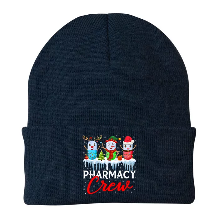 Pharmacy Crew Cute Xmas Lights Santa Reindeer Elf Pharmacist Great Gift Knit Cap Winter Beanie