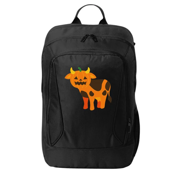 Pumpkin Cow Cute Farm Animal Design City Backpack