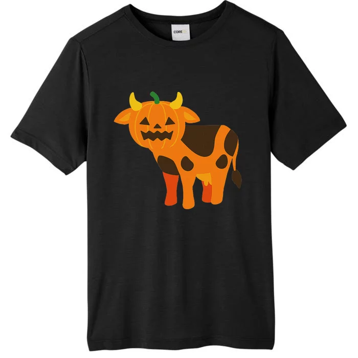 Pumpkin Cow Cute Farm Animal Design ChromaSoft Performance T-Shirt