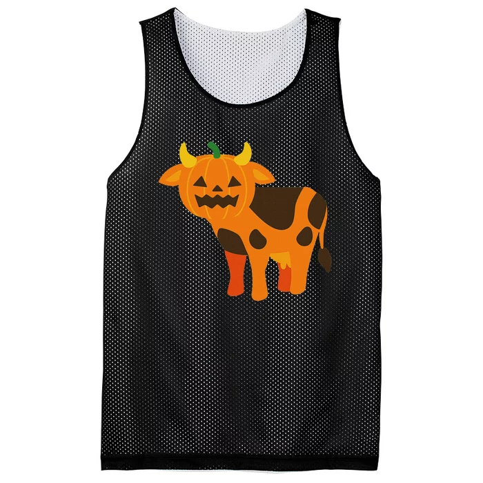 Pumpkin Cow Cute Farm Animal Design Mesh Reversible Basketball Jersey Tank