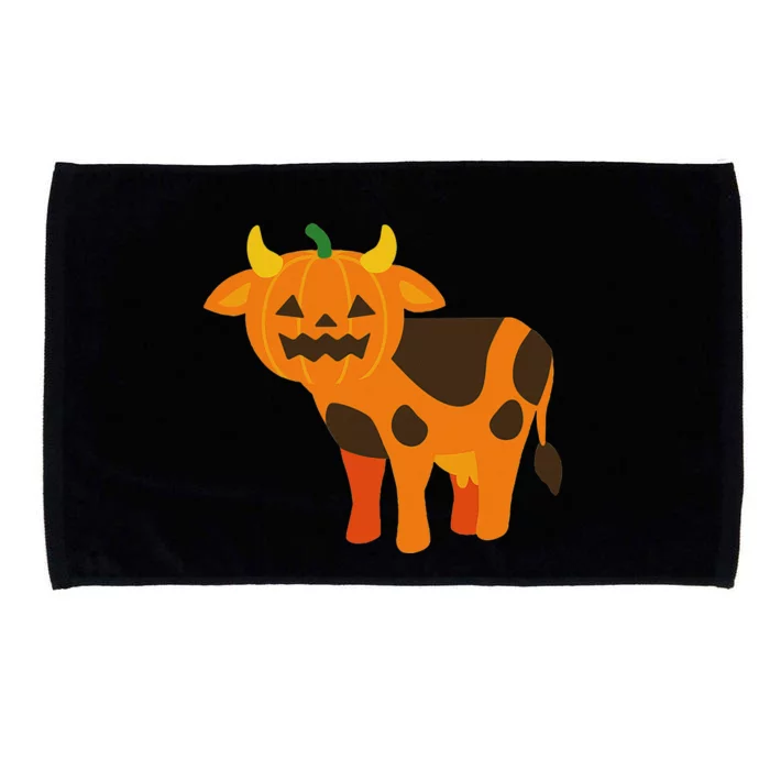 Pumpkin Cow Cute Farm Animal Design Microfiber Hand Towel