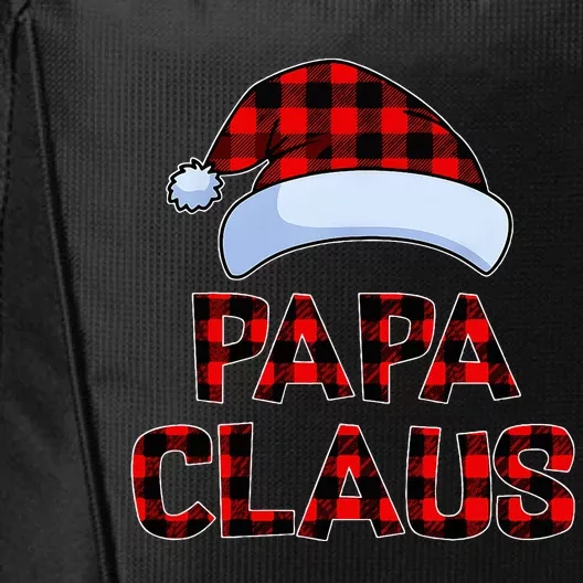 Papa Claus Christmas Lights Pajama Family Matching City Backpack