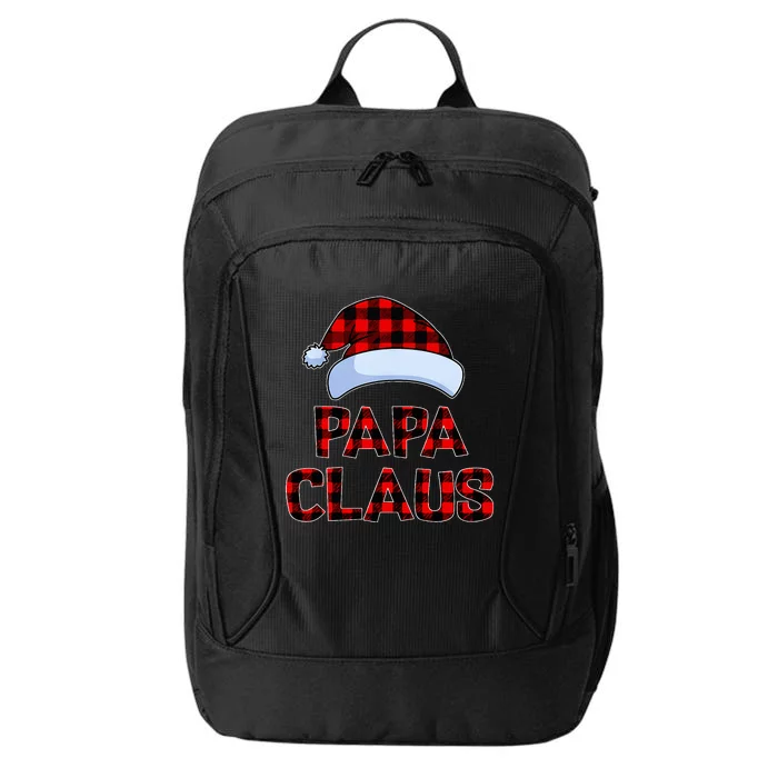 Papa Claus Christmas Lights Pajama Family Matching City Backpack