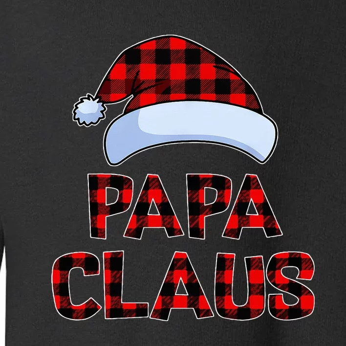 Papa Claus Christmas Lights Pajama Family Matching Toddler Sweatshirt