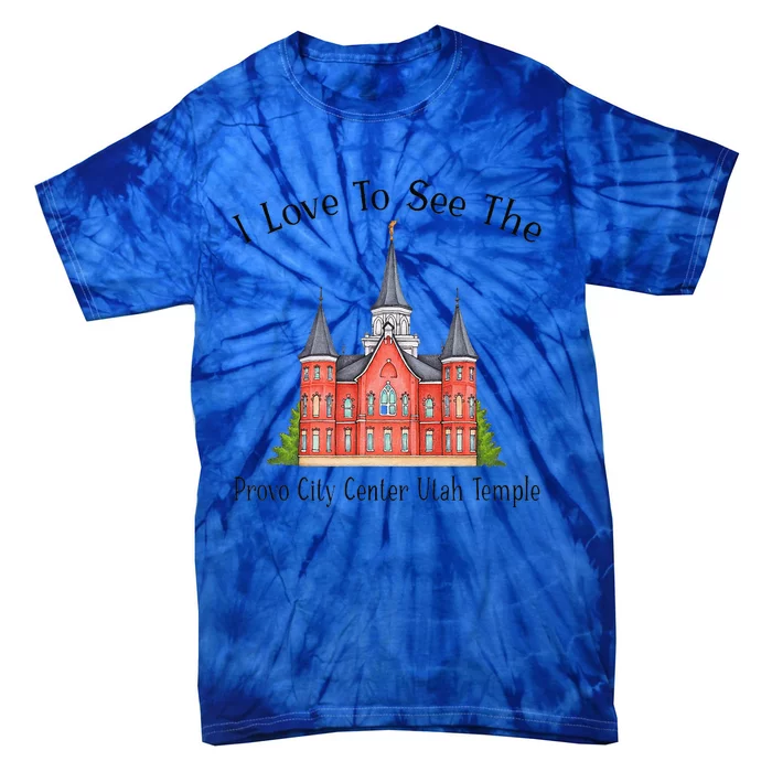 Provo City Center Utah Temple I Love To See My Temple Color Tie-Dye T-Shirt