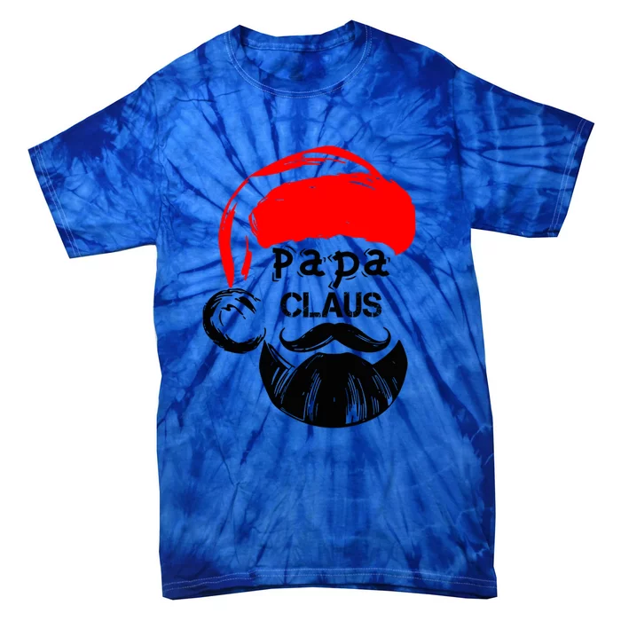 Papa Claus Christmas Papa Santa Claus Christmas Gift Tie-Dye T-Shirt