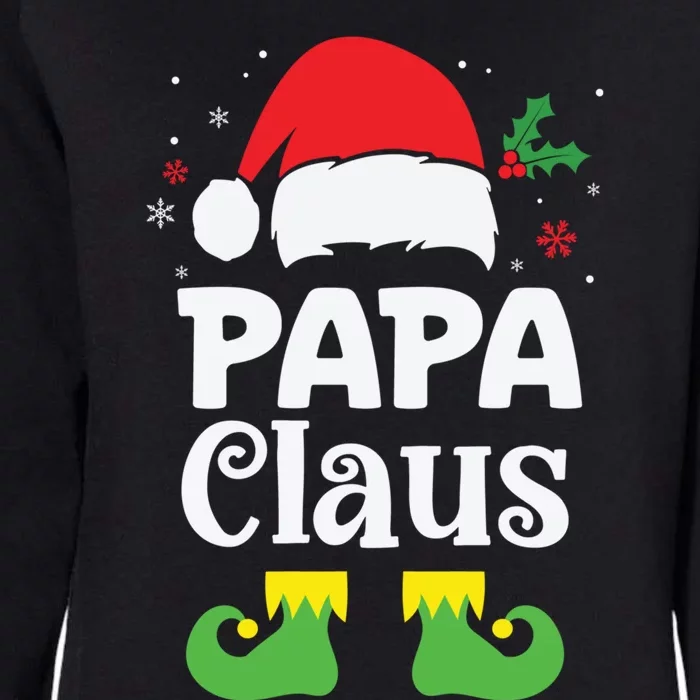 Papa Claus Christmas Dad Funny Santa Pajamas Gift Womens California Wash Sweatshirt