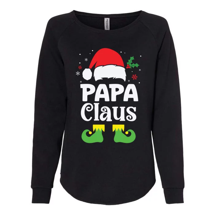 Papa Claus Christmas Dad Funny Santa Pajamas Gift Womens California Wash Sweatshirt