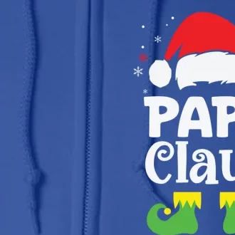 Papa Claus Christmas Dad Funny Santa Pajamas Gift Full Zip Hoodie