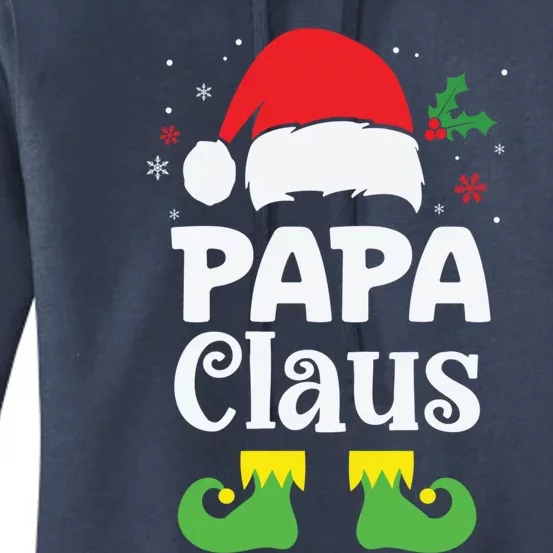 Papa Claus Christmas Dad Funny Santa Pajamas Gift Women's Pullover Hoodie