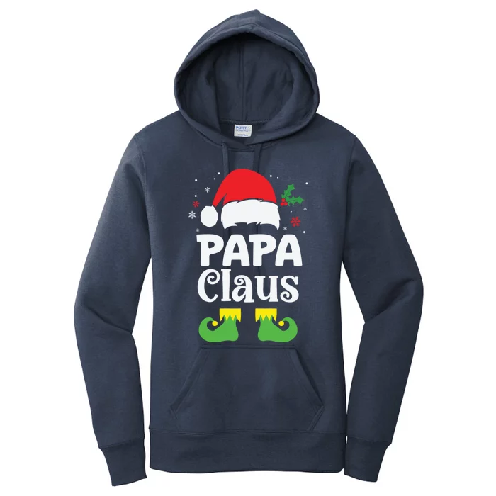 Papa Claus Christmas Dad Funny Santa Pajamas Gift Women's Pullover Hoodie