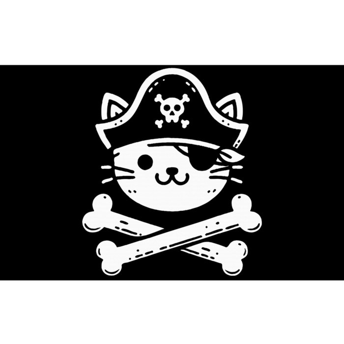 Pirate Cat Crossbones Cat Lover Cats Kitten Owner Bumper Sticker