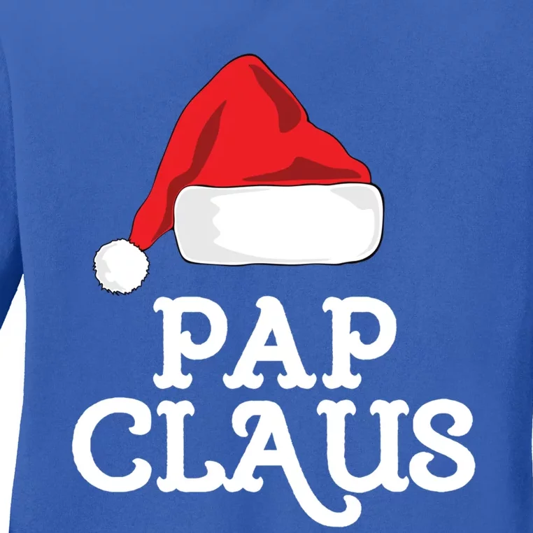 Pap Claus Christmas Family Group Matching Pajama Gift Ladies Long Sleeve Shirt