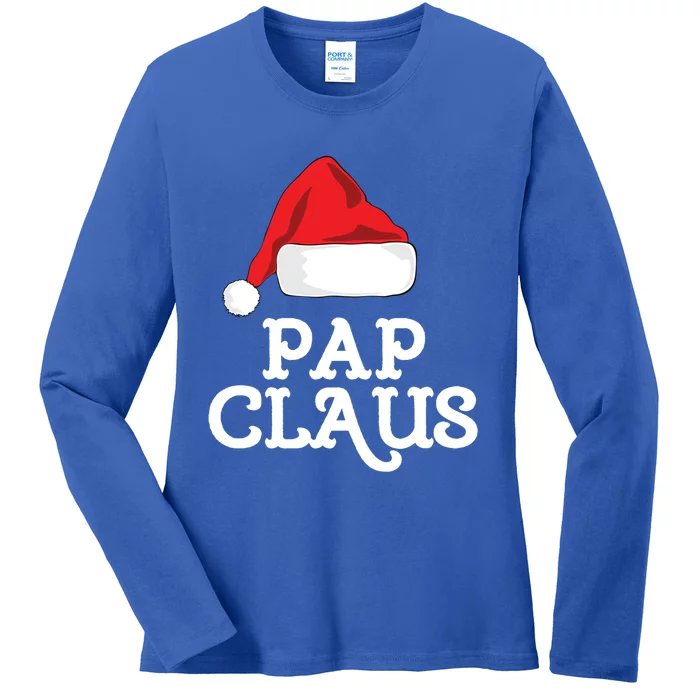 Pap Claus Christmas Family Group Matching Pajama Gift Ladies Long Sleeve Shirt