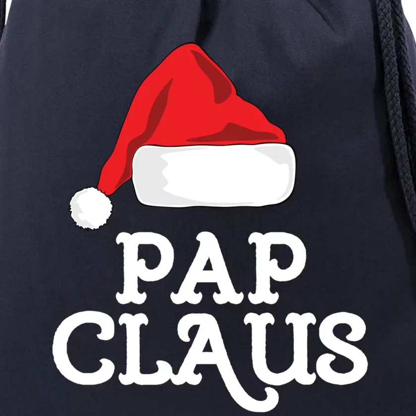 Pap Claus Christmas Family Group Matching Pajama Gift Drawstring Bag