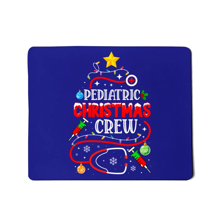 Pediatric Christmas Crew Nurse Stethoscope Christmas Tree Great Gift Mousepad