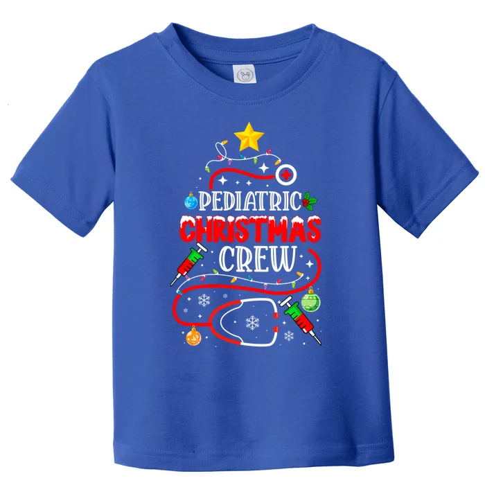 Pediatric Christmas Crew Nurse Stethoscope Christmas Tree Great Gift Toddler T-Shirt