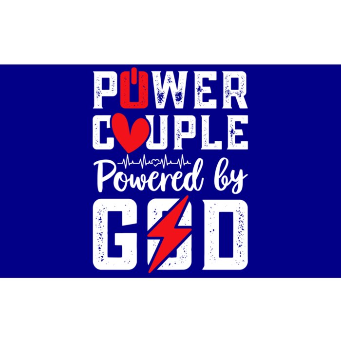 Power Couple Christian Couple Matching Christ Jesus Faith Fa Gift Bumper Sticker