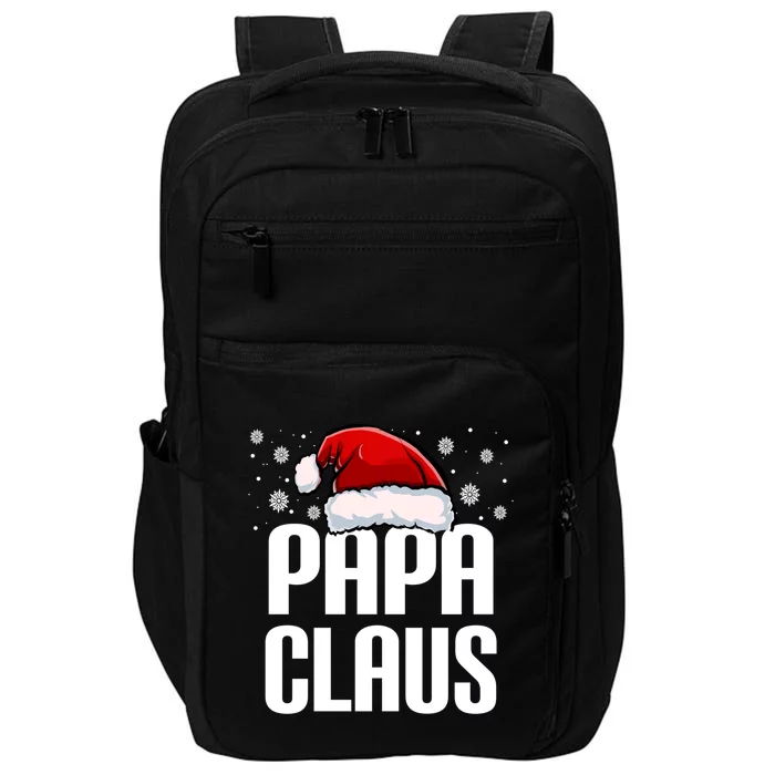 Papa Claus Christmas Pajama Family Xmas Papa Funny Santa Dad Cute Gift Impact Tech Backpack