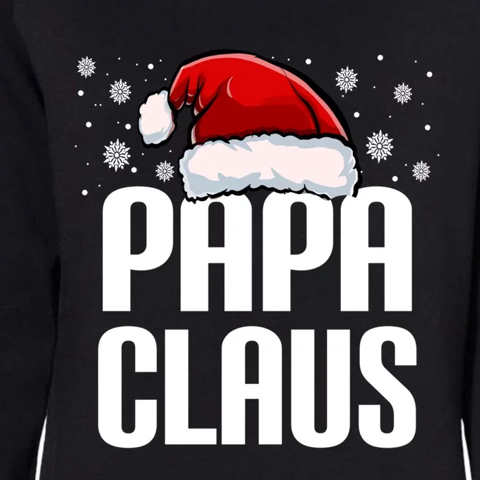 Papa Claus Christmas Pajama Family Xmas Papa Funny Santa Dad Cute Gift Womens California Wash Sweatshirt