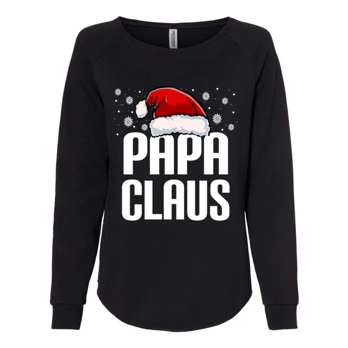 Papa Claus Christmas Pajama Family Xmas Papa Funny Santa Dad Cute Gift Womens California Wash Sweatshirt