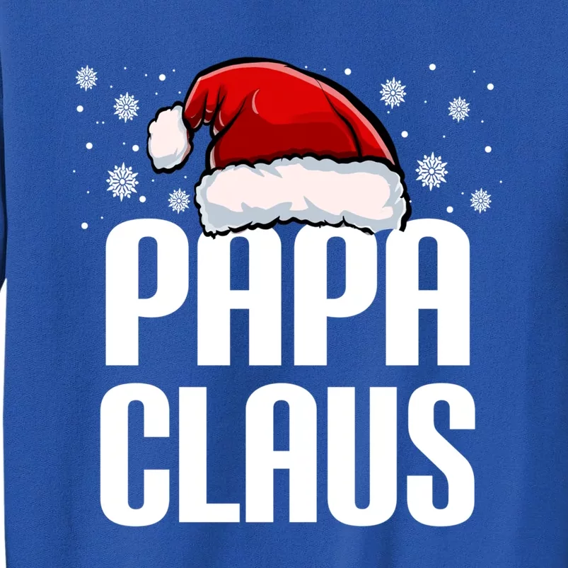 Papa Claus Christmas Pajama Family Xmas Papa Funny Santa Dad Cute Gift Sweatshirt