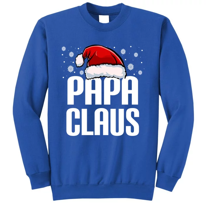 Papa Claus Christmas Pajama Family Xmas Papa Funny Santa Dad Cute Gift Sweatshirt