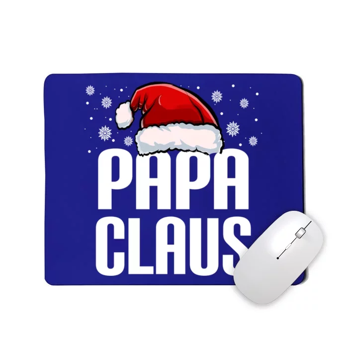 Papa Claus Christmas Pajama Family Xmas Papa Funny Santa Dad Cute Gift Mousepad