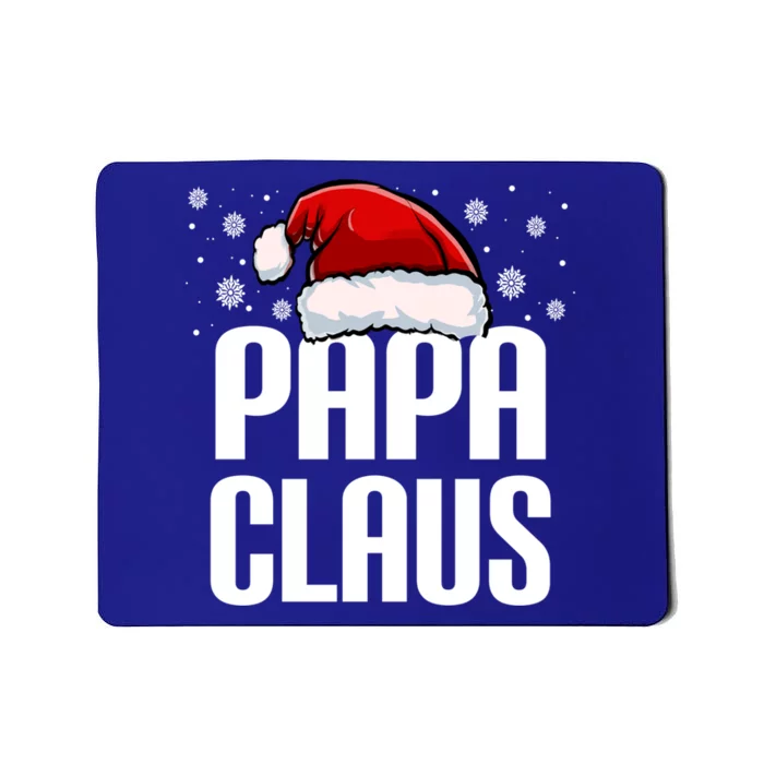 Papa Claus Christmas Pajama Family Xmas Papa Funny Santa Dad Cute Gift Mousepad