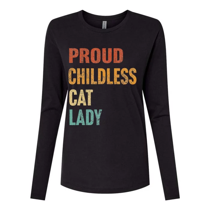 Proud Childless Cat Lady Karma Gift Womens Cotton Relaxed Long Sleeve T-Shirt