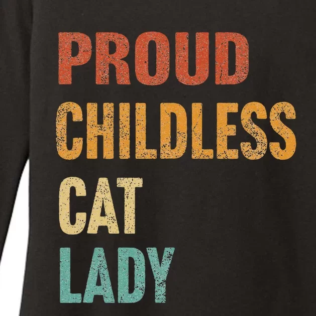 Proud Childless Cat Lady Karma Gift Womens CVC Long Sleeve Shirt