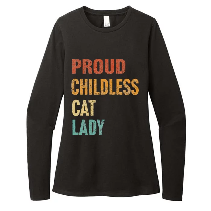 Proud Childless Cat Lady Karma Gift Womens CVC Long Sleeve Shirt