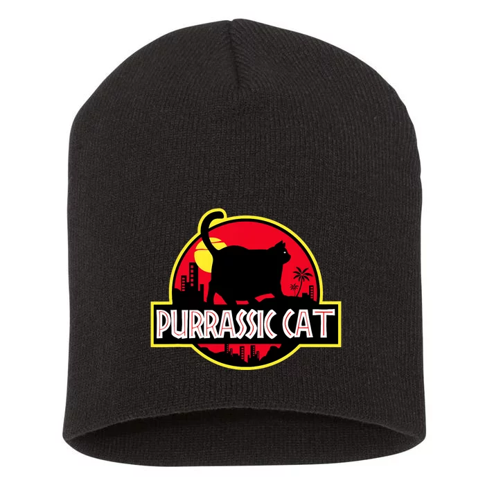 Purrassic Cat Chonk Oh Lawd For Cat Dad Cat Short Acrylic Beanie