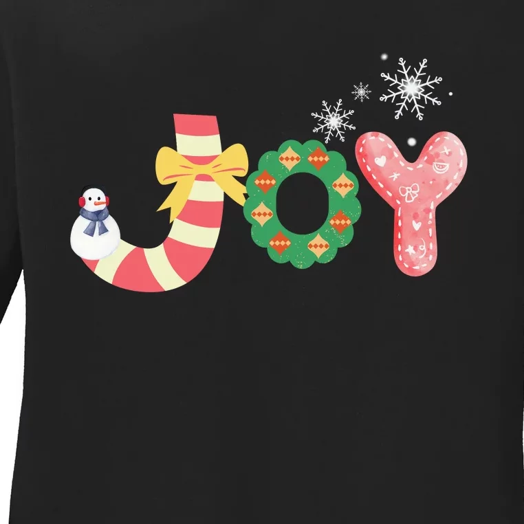 Personalized Christmas Christmas Reindeer Christmas Joytoddlercrew Neck Pul Ladies Long Sleeve Shirt