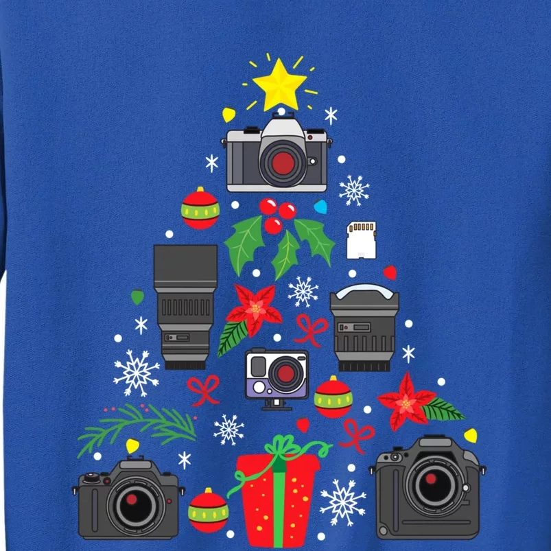 Photographer Camera Christmas Ornat Tree Funny Xmas Gift Great Gift Tall Sweatshirt