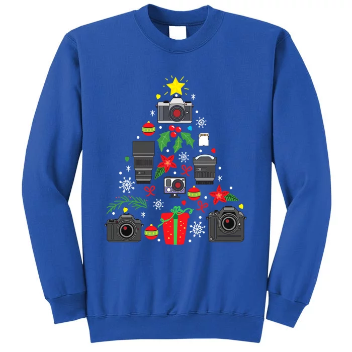 Photographer Camera Christmas Ornat Tree Funny Xmas Gift Great Gift Tall Sweatshirt