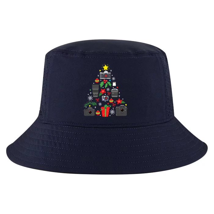 Photographer Camera Christmas Ornat Tree Funny Xmas Gift Great Gift Cool Comfort Performance Bucket Hat