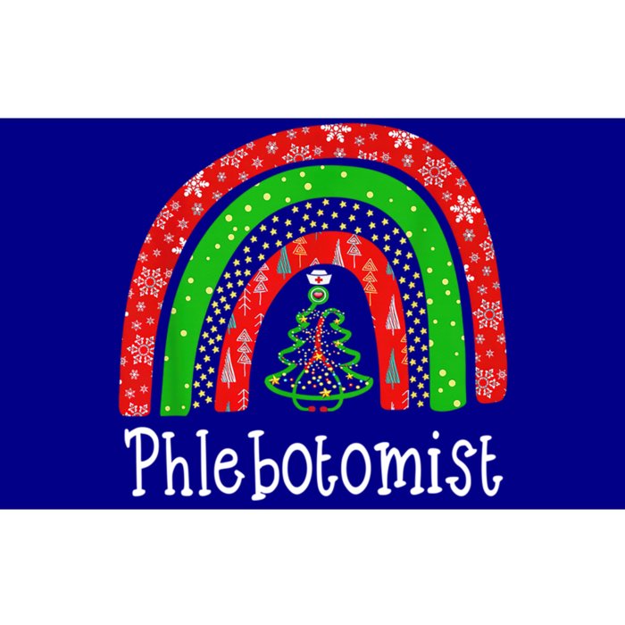 Phlebotomist Christmas Cute Rainbow Stethoscope Tree Xmas Gift Bumper Sticker