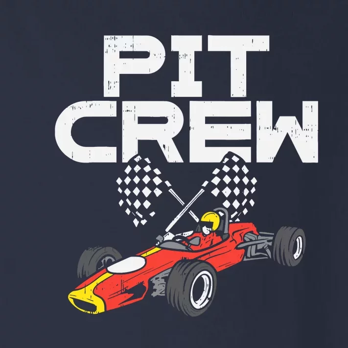 Pit Crew Checkered Flag Race Car Driver Racing Racer Gift Toddler Long Sleeve Shirt