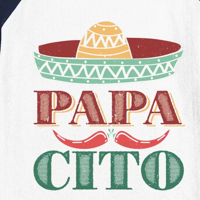 Papa Cito Cinco De Mayo Sombrero Hat Mexican Father Fiesta Gift Baseball Sleeve Shirt