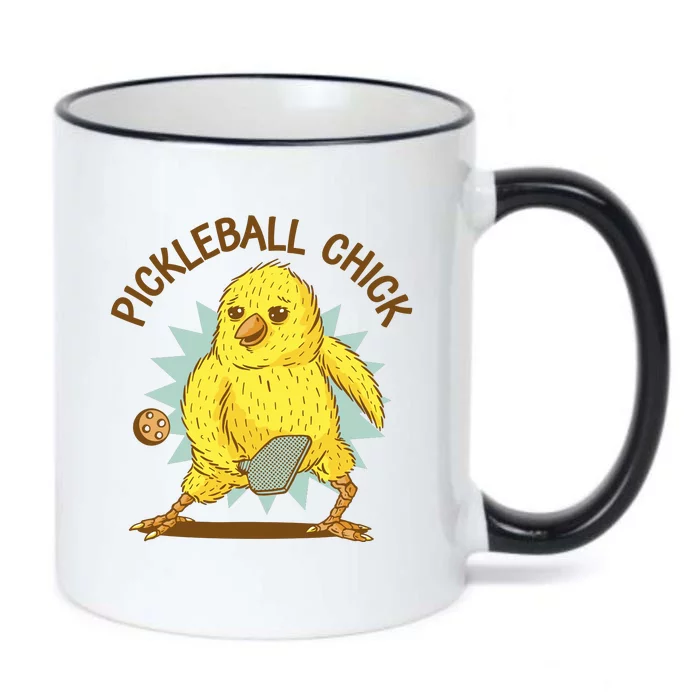 Pickleball Chick Cute Sport Black Color Changing Mug