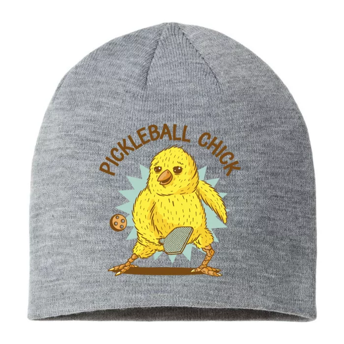 Pickleball Chick Cute Sport 8 1/2in Sustainable Knit Beanie