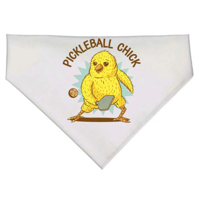 Pickleball Chick Cute Sport USA-Made Doggie Bandana