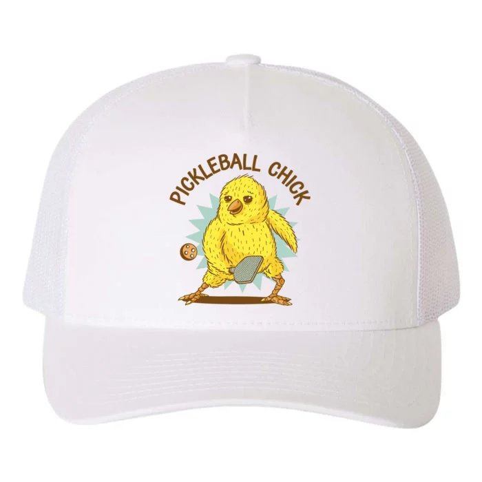 Pickleball Chick Cute Sport Yupoong Adult 5-Panel Trucker Hat